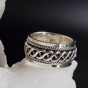 Solid Sterling Silver 925 Ring Men's size 9.7